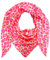 XL DreieckStrickschal Leopard Frühling Schal 100% Baumwolle Made in Italy Fashion Tuch Dreieckschal Stola Herbst Frühling Tuch Leo (NeonPink)