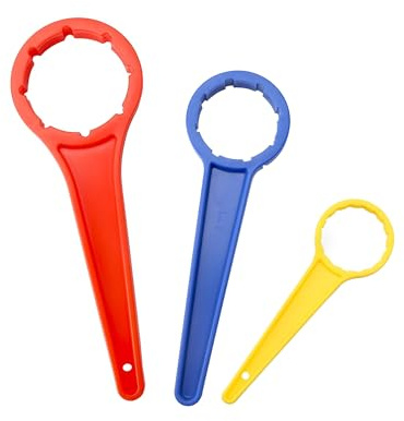 Kexayo 3 Pezzi Chiave ad anello Duo DIN 41 DIN 51 DIN 61 pratico apribottiglie piccolo Chiave per tanica Pratica per tanica 5,10,20,25,30 per aprire facilmente i contenitori semplice e pratico