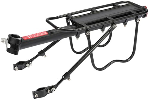 Mikinona Portapacchi Posteriore Per Bici in Metallo, Supporto Posteriore Robusto Per Mountain Bike, Ripiano Portapacchi Per Trekking