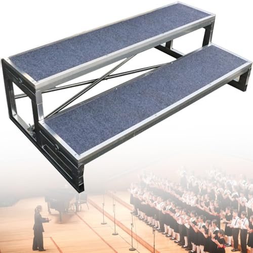 Rehausseurs de chœur 1/2/3 niveaux, marches d'escalier chorales commerciales, plate-forme d'escalier de groupe, sièges à plusieurs niveaux/pupitre/support de parole à 3 niveaux