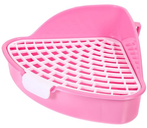 JECOMPRIS Lettiera per Animali Domestici in Plastica Leggera e Portatile, Vasino Toilette per Conigli e Piccoli Roditori, per Soggiorno e Giardino