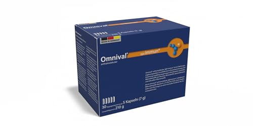 Kapseln - Omnival Immun, Vitamin Komplex für das Immunsystem, Orthomolekulares Nahrungsergänzungsmittel, Vitamine für Frauen & Männer, Mikronährstoffe Immunkur, mit Magnesium (30 Tage)