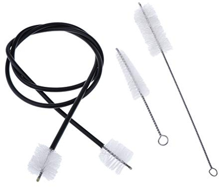 Gazechimp 3Pcs Trompete Reinigung Pflege Kit, Trompete Posaune Tuba Blasinstrumente Bürste Pinsel Flexible Bürste Set