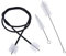 Gazechimp 3Pcs Trompete Reinigung Pflege Kit, Trompete Posaune Tuba Blasinstrumente Bürste Pinsel Flexible Bürste Set