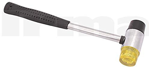 BSD Martillo de Golpe Muerto 35mm - Mazo de Doble Cara, Mazo de Goma Blanda y Plástico Duro