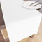 Encasa XO Table Runner Größe 32x150 cm | Baumwoll -Leinwand Stoff | White Solid Color | Waschbarer und dauerhaft