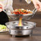 Campingkocher Spirituskocher für Innenräume Kochen Ohne Strom, Edelstahl Spirituskocher Mit Topf, Camping Kocher Blackout Vorsorge Teelichter Teelichtofen Für Innenraum (Spirituskocher24cm+Töpfe)