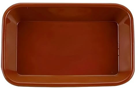 Raimundo Fuente de Cocina Barro cocido Cerámica Marrón (35 x 25 x 6 cm) (4 Unidades)