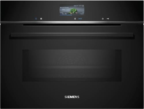 SIEMENS Four encastrable pyrolyse CM776G1B1, IQ700, Combiné compact