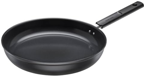 Fiskars frying pan, Hard Face, diameter 30 cm, suitable for all hobs, non-stick coating, scratch-resistant, aluminium/plastic, black, 1075521