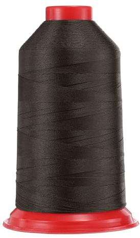 QUARKZMAN 1968 Iarde Filo da Cucire in Nylon Legato Dimensione 280D/3 Filo da Cucire Resistente per Tappezzeria per Esterno per Pelle Jeans Macchina per Cucire Marrone Cioccolato