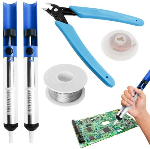 Pompa dissaldante Set, Realizzate in Acciaio al Carbonio ad Alta Durezza, Resistenti alla Ruggine e Durevoli, Ideali per l'Uso in Spazi Ristretti