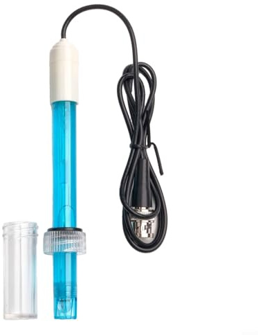 Dolvitrny Sonde de pH pour aquarium – Sonde électrode BNC de qualité laboratoire pour aquarium, test d'eau de piscine et hydroculture, pH 0,00–14,00 pH, 75 cm