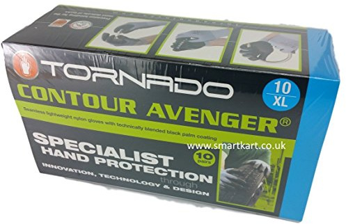 10 x Pairs of Contour Avenger Specialist Precision Work Gloves Size: XL