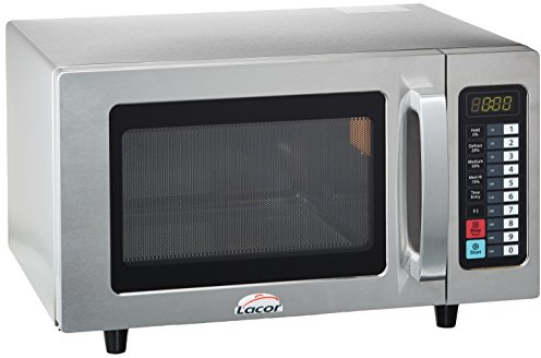 Lacor 69325 - Horno microondas Profesional fabricado en acero inoxidable, 25 L, 1000 W