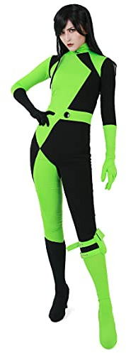 miccostumes Dam Miss Go kroppsdräkt overall med handskar och benväska cosplay kostym (medium)