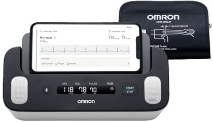 OMRON Complete 2-in-1 Blood Pressure Monitor + EKG for Home Use & Upper Arm Blood Pressure Cuff - #1 Doctor & Pharmacist Recommended Brand - Clinically Validated - Connect App