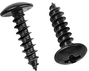 ORANXIN M3 x 6mm 100 Pcs Testa rotonda Viti per legno Acciaio al carbonio Croce Fungo Testa Coda a punta Viti autofilettanti