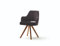 Trendstore Mixie Schalenstuhl Esszimmerstuhl Wildeiche Textil, Webstoff Capulet anthrazit