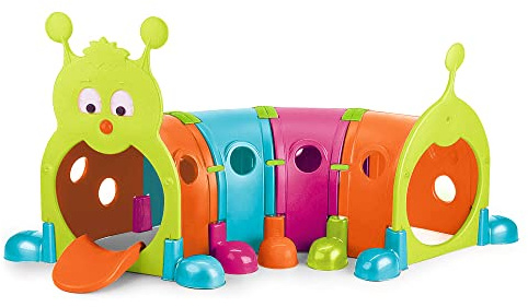 FEBER - Febergus, Kinder-Sporttunnel, Indoor und Garten, mit 4 erweiterbaren bunten Modulen, Outdoor-Spielzeug für Jungen und Mädchen +3 Jahre, Famosa (FEU12000)