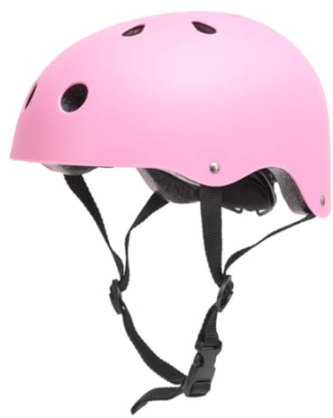 Adult Bike Helm Einstellbarer Skateboard Radfahren Helm Multisport Scooter Roller Skate Helm für Frauen Männer rosa