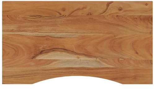 vidaXL Tablero de Escritorio Rectangular, Superficie de Mesa, Tablero de Trabajo Comedor, Superficie para Oficina, Madera de Acacia 100x50x2,5 cm