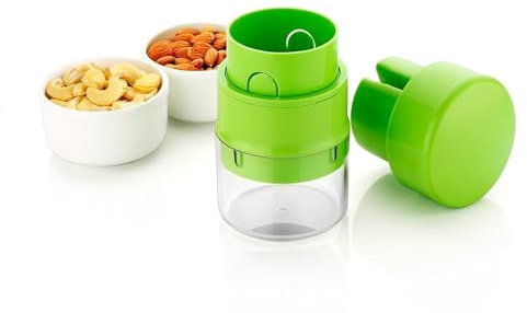 Clazkit Cortador y cortador de frutas secas de precisión: corte sin esfuerzo con comodidad de almacenamiento integrado