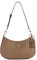 GUESS Damen Noelle Top Zip Shoulder Bag Schultertasche mit Reißverschluss Oben, Dark Taupe
