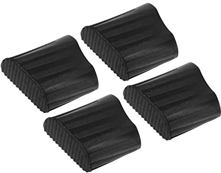 WOONEKY 8 Stk Leiterfüße Pads Abdeckungen Für Verlängerungsleitern Eckenschutz Für Möbel Kahone Treppengerüst Fäustlinge Füße Vorstufen Beinspitzen Der Trittleiter Abs Beine Rv Black Gummi