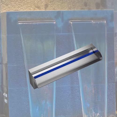 Kit de Cascada con Tubo Corrugado para Exteriores, Cascada Personalizable para estanques y Jardines – Generador de Corriente de Acero Inoxidable 304, fácil instalación, Fuente de Agua para m