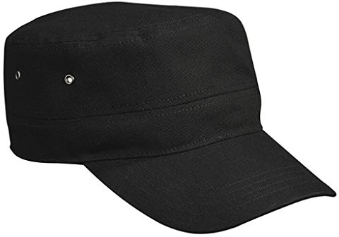 Myrtle Beach Casquette militaire enfant en coton robuste (black)