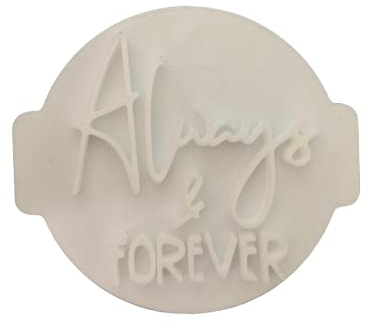 The Cookie Cutter Hub Always & Forever Embosser Embosser/Stamp for Cupcakes Fondant Icing Clay Cake Baking Decoration