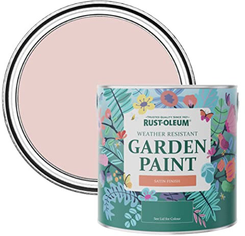 Rust-Oleum Pink Mould-Resistant Garden Paint In Satin Finish - Pink Champagne 2.5L