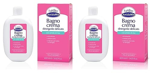 Amidomio Euphidra Bagno Crema Detergente Delicato, 400 Millilitro (Confezione da 2)