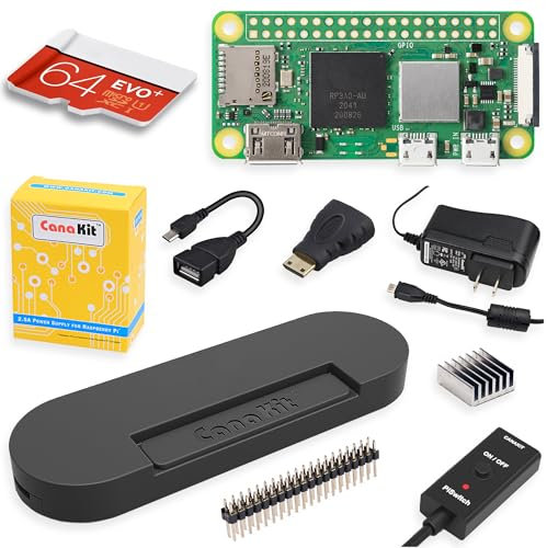 CanaKit Raspberry Pi Zero 2W Starter MAX Kit (64GB Edition)