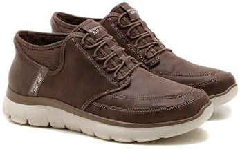 Skechers Herren Summits Siegul Sneaker, Chocolate Suede Trim, 42 EU