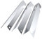 tuning-art GA32 Gasgrill Brennerabdeckung Edelstahl kompatibel mit Weber Genesis 2 200er Gasgrills | Brennerschutz | Passgenau, Farbe:3er Set Chrom Bulle