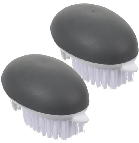 HOLIDYOYO 2piezas Cepillo para Verduras Gris Herramienta para Limpiar Frutas Estropajo Limpiador para Lavar Verduras Cocina