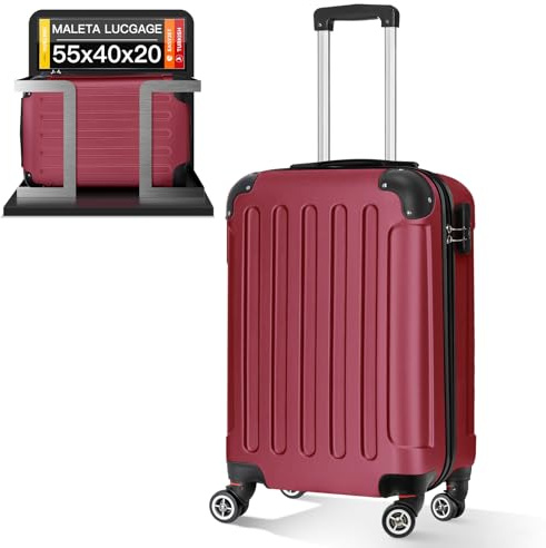 ARTREE Maleta de Cabina 55x40x20 ABS, Ligera y Compacta para Viajes en Avión, Equipaje de Mano para Hombre y Mujer, Dimensiones 52 cm