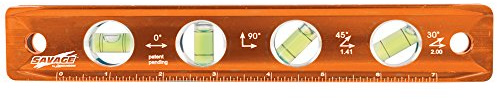 Swanson TL043M 9-Inch Savage Magnetic Torpedo Level, Orange