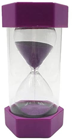 misppro 1 sablier horloge décoration maison cadeau d'anniversaire – 40 minutes violet comme décrit