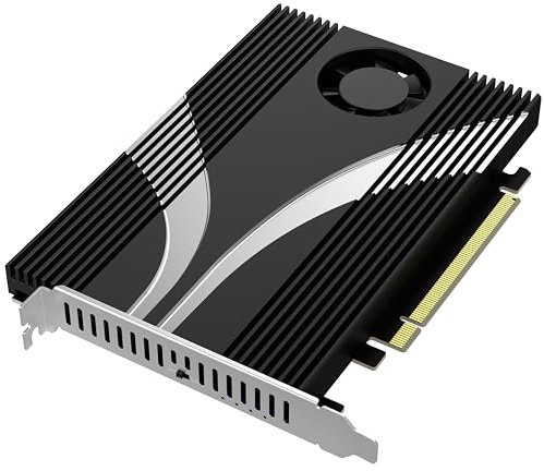 SABRENT 4-Laufwerk NVMe SSD zu PCIe 4.0 X 16 Adapter karte mit aktiver Kühlung [EC-P4BF]