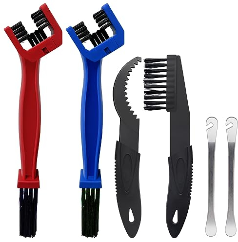 FINEASY 6 Stück Fahrrad Reinigungsset, Fahrrad Kettenreiniger Set, Motorrad Kettenreiniger Set, Fahrrad Reinigungsbürste für Alle Fahrrädern MTB Rennrad Fahrrad Mountainbike