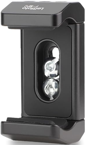LEFTFOTO Kamera- och mobiltelefonhållare, universell fjäderklämma för bärbar dator med bredd 55 mm till 85 mm