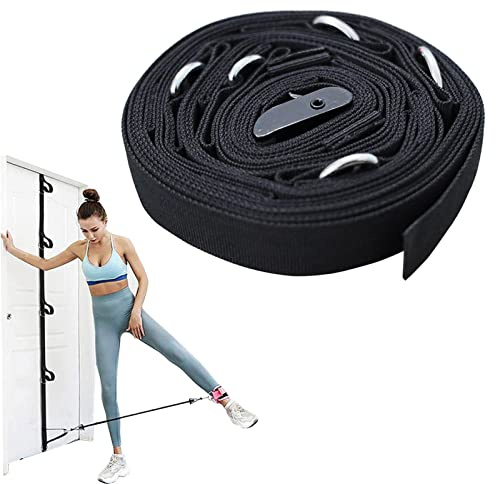 Cinghia di ancoraggio della porta per bande di resistenza, cinghia di ancoraggio per porta con ancoraggio multiplo, attrezzatura portatile per esercizi di fitness, accessori per la casa