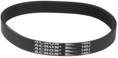 sourcing map 140J6 Rubber Poly V Belt, 6 Ribs PJ V-Ribbed Belt 355mm Length x 14mm Width x 3.5mm Thick, Industrial Transmission Drive Belt