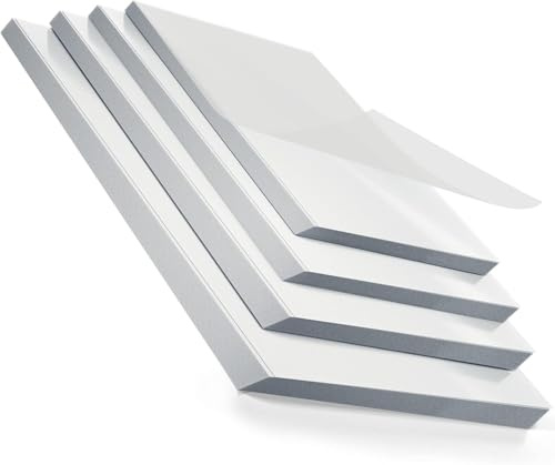 MAXDONE 50 stycken lamineringsfodral A3 A4 A5 A6 SET – lamineringsfilmer 80 mikron transparent, glänsande, hög kvalitet, lamineringsfolie lämplig för alla märken av laminatorer