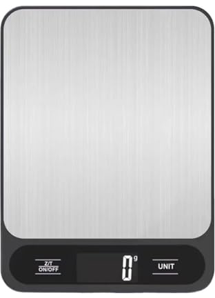 Básculas de cocina, Báscula De Cocina Digital USB 10 Kg/1 G For Pesar Alimentos Y Café, Balanza Electrónica Inteligente Precisión For En Gramos,para oficina escuela hogar(USB Charging Black,10Kg)