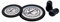 3M Littmann Stethoskop Ersatzteil-Set, Classic III, Cardiology IV und CORE, 40016 , schwarz