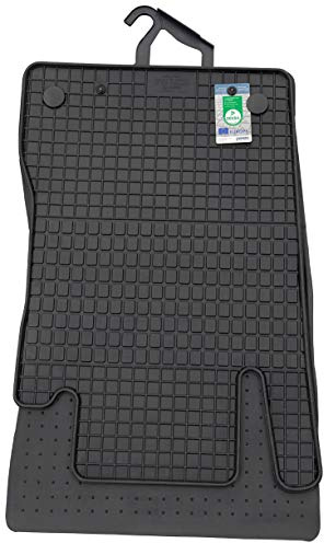 PETEX Gummimatten passend für E-Klasse (W211) ab 03/2002-02/2009 / T-Modell ab 03/2003-10/2009 / CLS (W219) ab 10/2004 Fußmatten schwarz 4-teilig